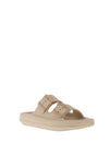 Tommy Bowe Tilden Textured Buckle Mules, Biscuit