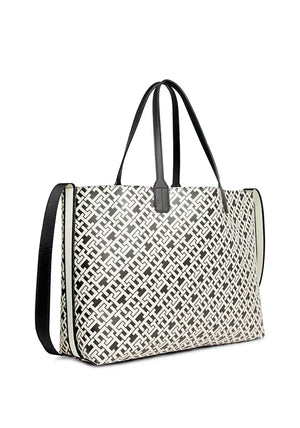 Tommy Hilfiger Iconic Monogram Tote Bag, Black