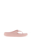 Tommy Hilfiger Womens Enamal Flag Flip Flops, Foggy Pink