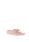 Tommy Hilfiger Womens Enamal Flag Flip Flops, Foggy Pink