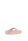 Tommy Hilfiger Womens Enamal Flag Flip Flops, Foggy Pink