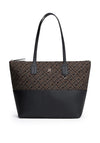Tommy Hilfiger Jacquard Tote Bag, Brown