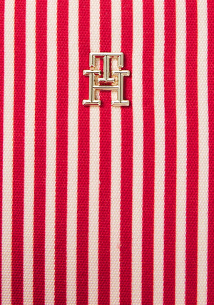 Tommy Hilfiger Poppy Summer Stripe Camera Crossbody Bag, Bright Red
