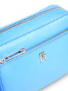 Tommy Hilfiger Monotype Flap Shoulder Bag, Blue Spell