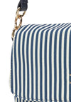 Tommy Hilfiger Poppy Canvas Stripe Convertible Crossbody Bag, Navy