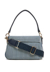 Tommy Hilfiger Poppy Canvas Stripe Convertible Crossbody Bag, Navy