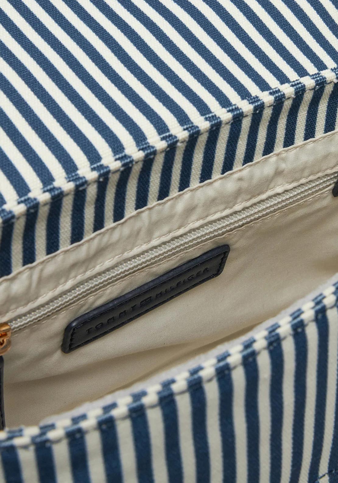Tommy Hilfiger Poppy Canvas Stripe Convertible Crossbody Bag, Navy