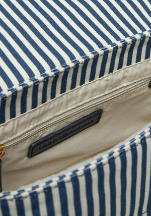 Tommy Hilfiger Poppy Canvas Stripe Convertible Crossbody Bag, Navy