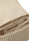 Tommy Hilfiger Poppy Canvas Stripe Convertible Crossbody Bag, Light Tan