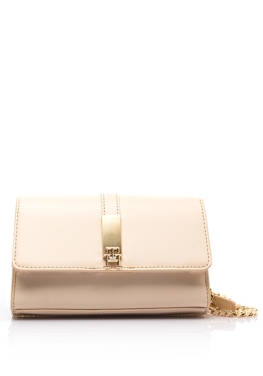 Tommy Hilfiger Heritage Chain Strap Mini Crossbody Bag, Sugarcane