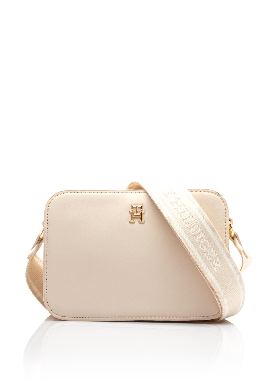 Tommy Hilfiger Monotype Strap Crossbody Bag, Cream