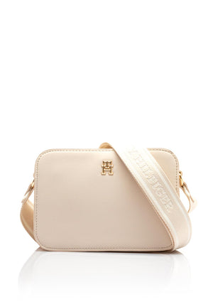 Tommy Hilfiger Monotype Strap Crossbody Bag, Cream