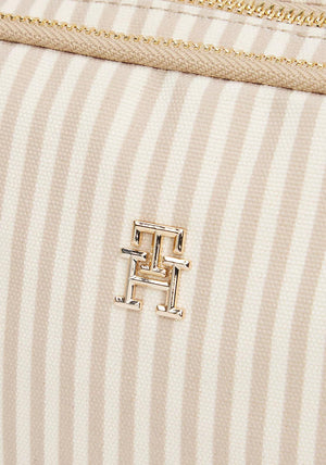 Tommy Hilfiger Poppy Summer Stripe Camera Crossbody Bag, Light Tan