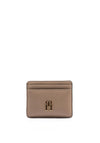 Tommy Hilfiger Logo Feminine Card Holder, Taupe