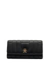 Tommy Hilfiger Monogram Quilted Large Flap Over Wallet, Black