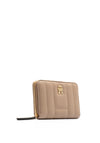 Tommy Hilfiger Monogram Quilted Zip Around Wallet, Taupe