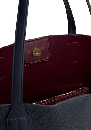 Tommy Hilfiger Icon Embossed Tote Bag, Navy