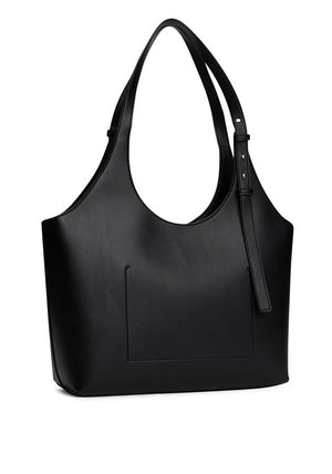 Tommy Hilfiger Pebbled Large Tote Bag, Black