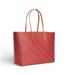 Tommy Hilfiger Monoplay Striped Tote Bag, Red