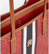 Tommy Hilfiger Monoplay Striped Tote Bag, Red