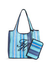 Tommy Hilfiger Mesh Beach Tote Bag, Blue Multi