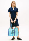 Tommy Hilfiger Mesh Beach Tote Bag, Blue Multi