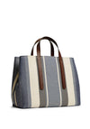 Tommy Hilfiger Large City Jacquard Satchel, Navy