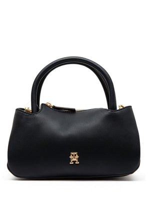 Tommy Hilfiger Logotape Mini Satchel Grab Bag, Black