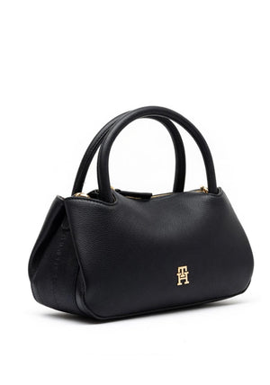 Tommy Hilfiger Logotape Mini Satchel Grab Bag, Black