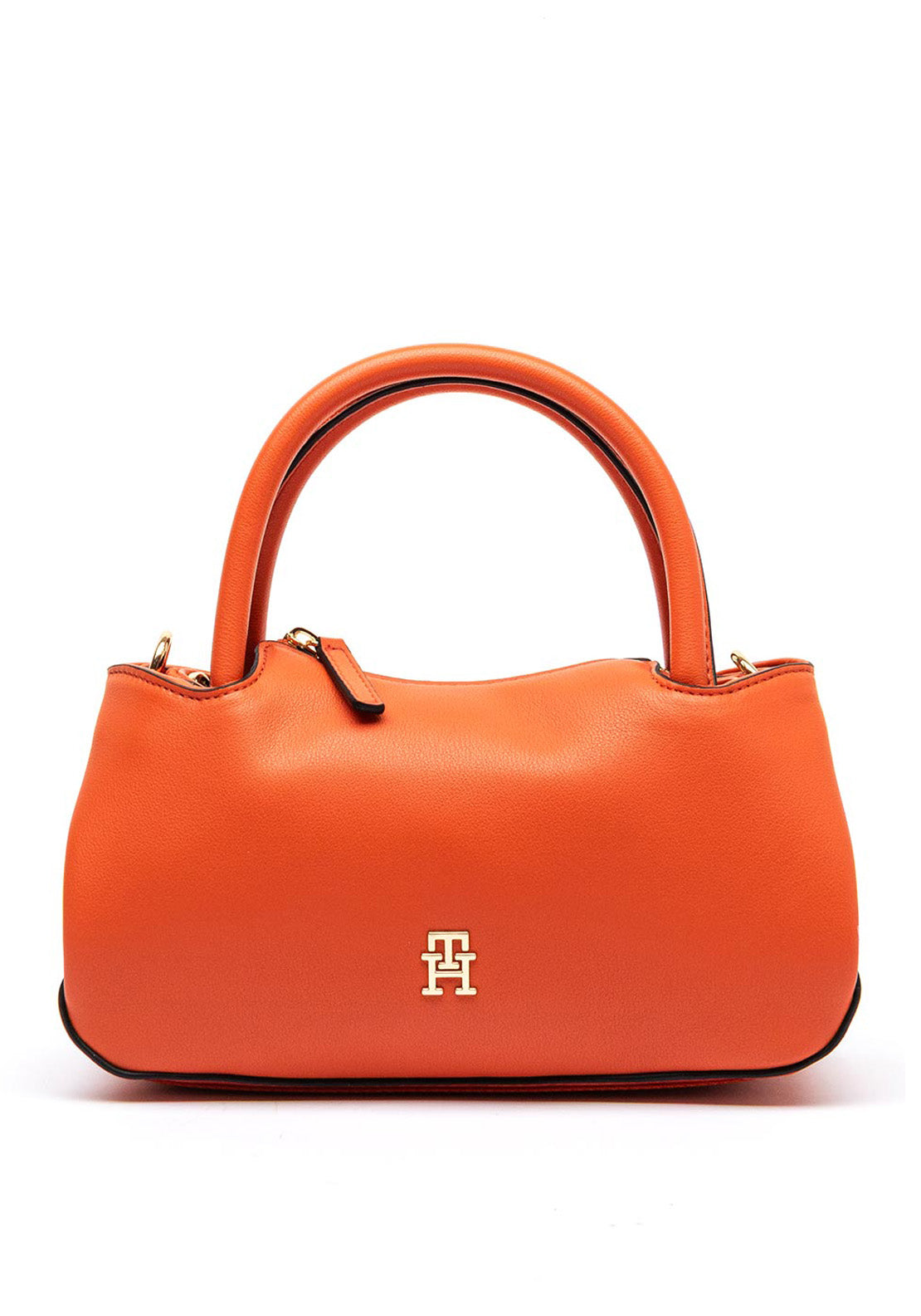 Tommy Hilfiger Logotape Mini Satchel Grab Bag, Orange