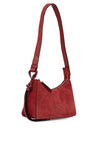 Tommy Hilfiger Suede Shoulder Bag, Red