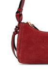 Tommy Hilfiger Suede Shoulder Bag, Red