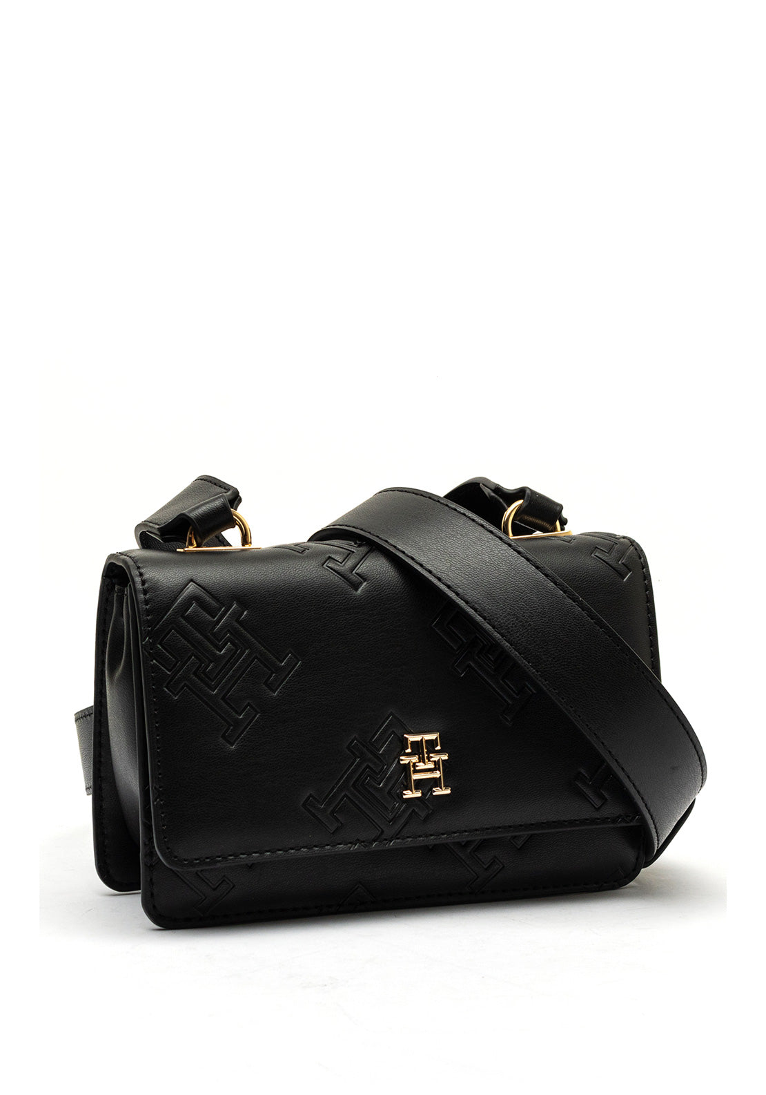Tommy Hilfiger Monogram Crossbody Bag, Black