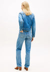 Tommy Hilfiger Flag Embroidery Slim Denim Jacket, Blue