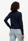 Tommy Hilfiger Gold Button Detail Jumper, Navy