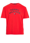 Tommy Hilfiger Boy Flag Short Sleeve Tee, Fireworks Red
