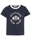 Tommy Hilfiger Girl Crest Short Sleeve Tee, Desert Sky