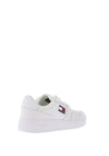 Tommy Jeans Mens Essential Retro Leather Basketball Trainers, White