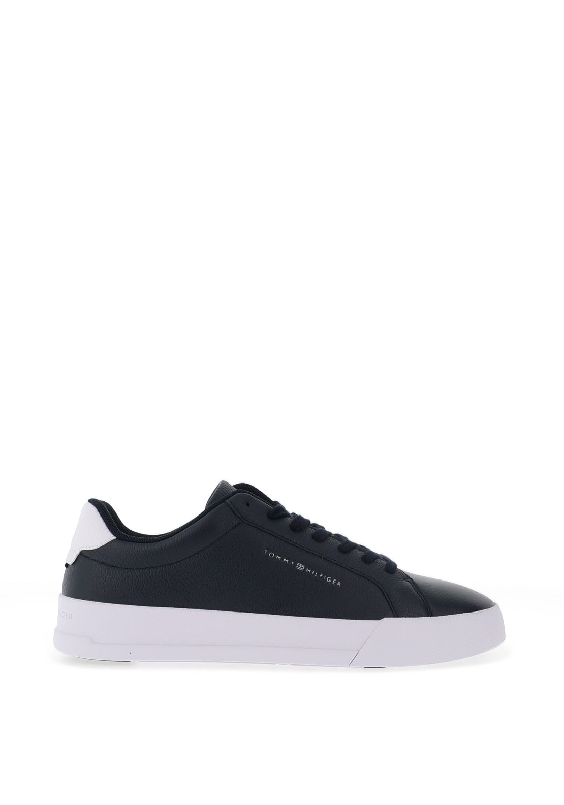Tommy Hilfiger Pebble Grain Leather Trainers, Desert Sky