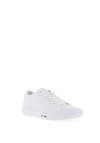 Tommy Hilfiger Leather Logo Trainers, White
