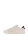 Tommy Hilfiger Leather Textured Court Trainers, Alabaster