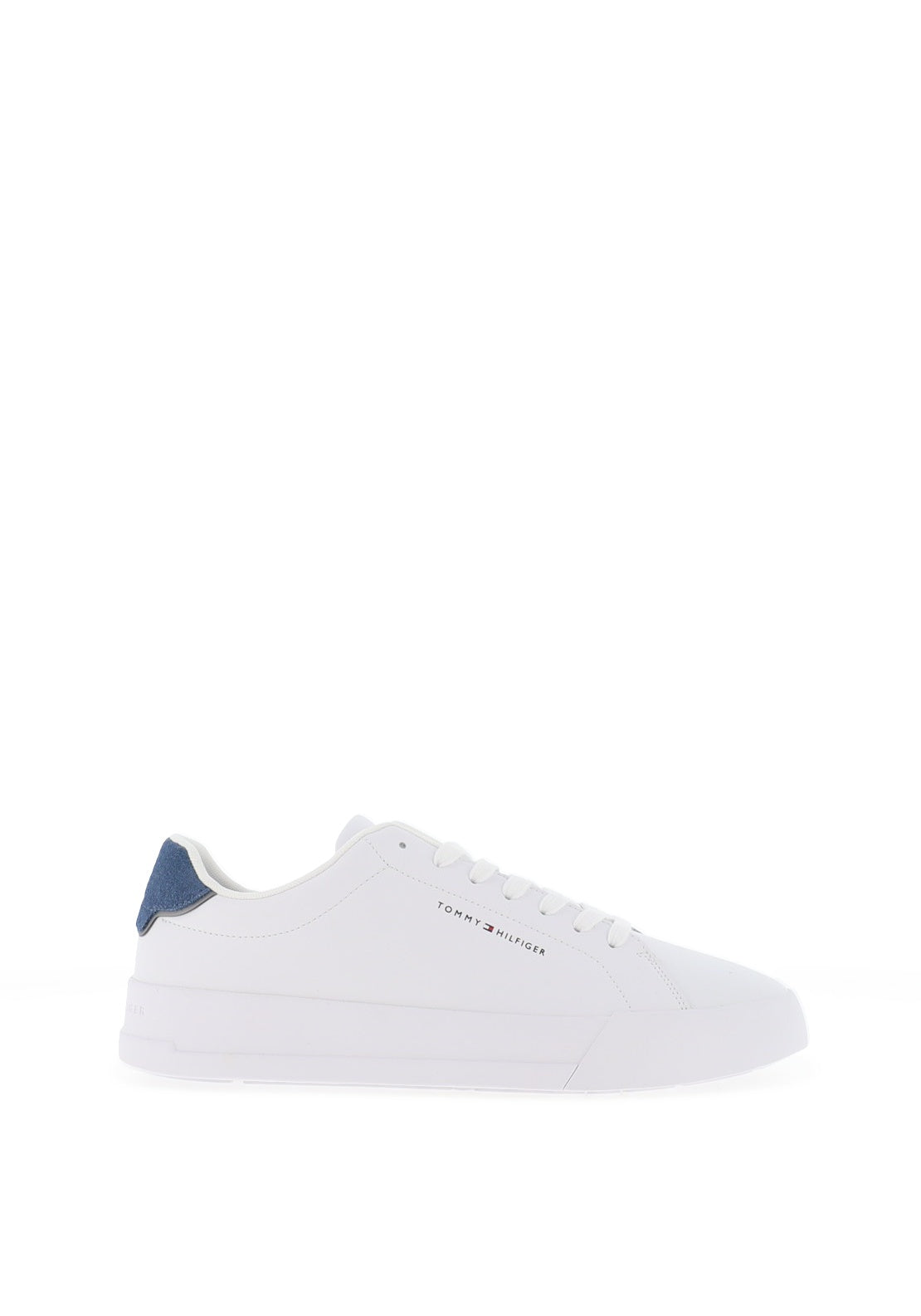 Tommy Hilfiger Court Trainers, White & Chalk Blue