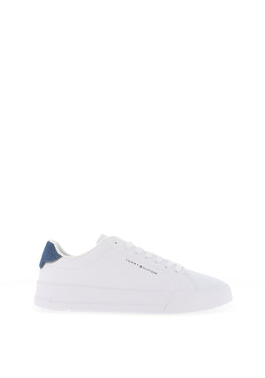 Tommy Hilfiger Court Trainers, White & Chalk Blue