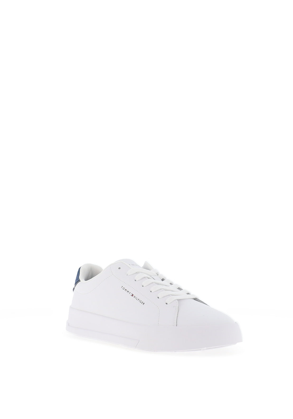 Tommy Hilfiger Court Trainers, White & Chalk Blue