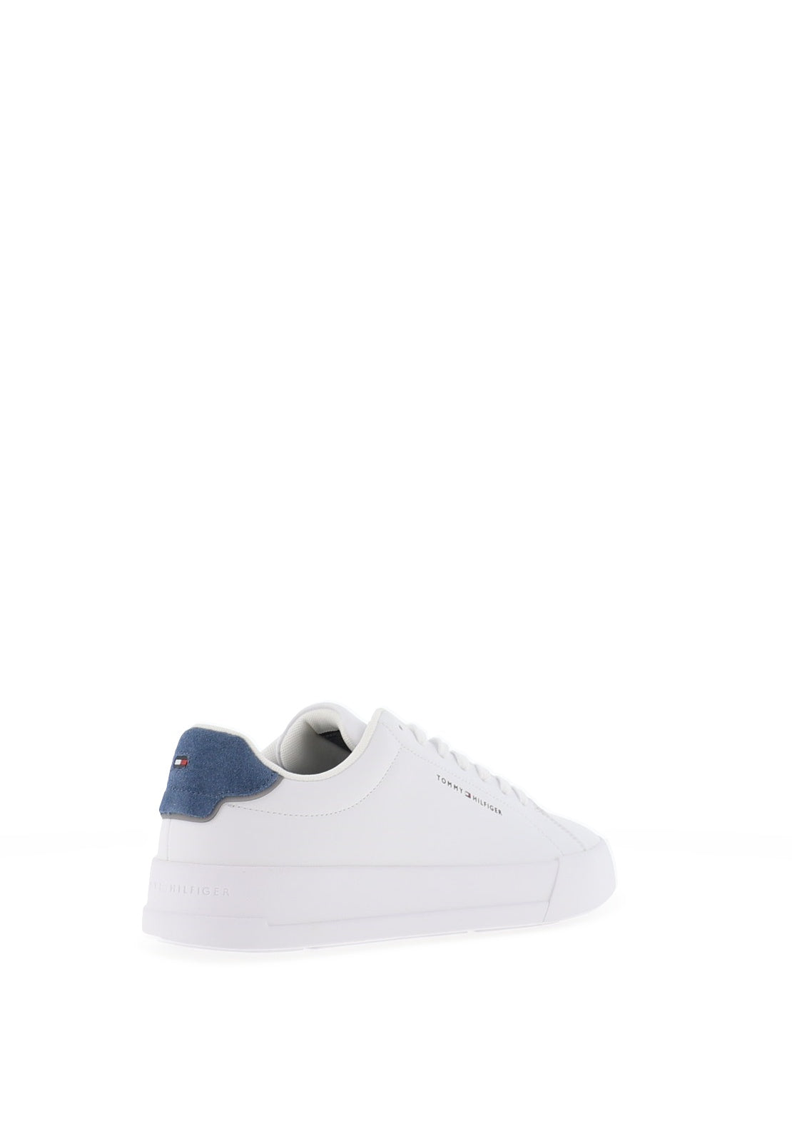 Tommy Hilfiger Court Trainers, White & Chalk Blue