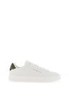 Tommy Hilfiger Court Trainers, Ecru & Army Green