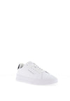 Tommy Hilfiger Court Leather Trainers, White & Navy