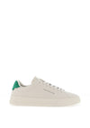 Tommy Hilfiger Pebble Grain Court Trainers, Beige & Green