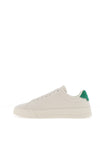 Tommy Hilfiger Pebble Grain Court Trainers, Beige & Green