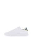 Tommy Hilfiger Pebble Grain Court Trainers, White & Grey